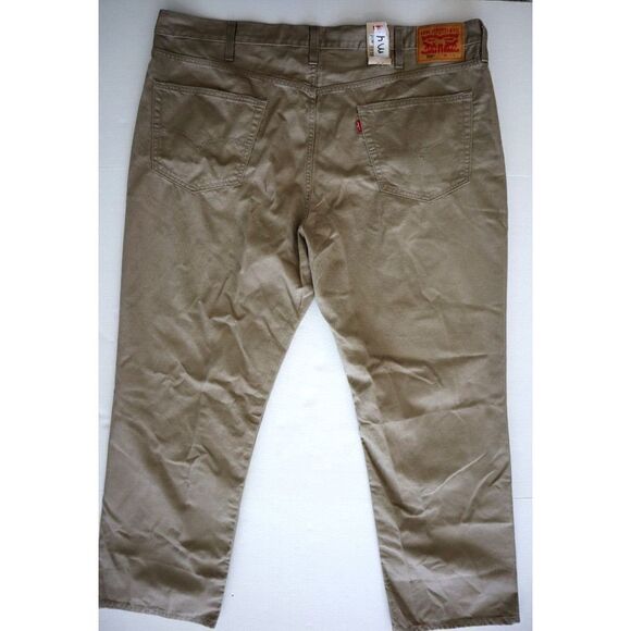 Levi's 559 Men's Big & Tall Sz 46x32 Beige Denim Relaxed Straight Fit Jeans - Picture 2 of 6